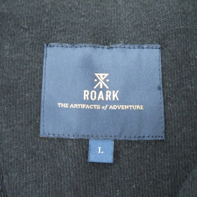 ROARK REVIVAL | ロアークリバイバル H/W HEMPCOTTON H/Z SWEAT スウェット RSWJH1050 ブラック サイズ：L【瀬戸大橋店】