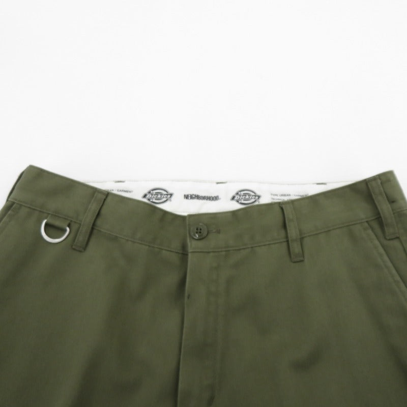 NEIGHBORHOOD | ネイバーフッド NH X DICKIES . TUCK WIDE PANTS チノパンツ 242VFDKN-PTM02 カーキ サイズ：M【瀬戸大橋店】