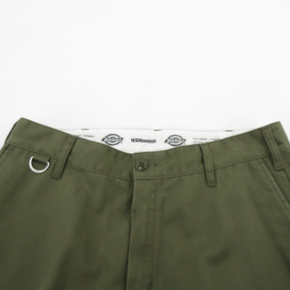 NEIGHBORHOOD | ネイバーフッド NH X DICKIES . TUCK WIDE PANTS チノパンツ 242VFDKN-PTM02 カーキ サイズ：M【瀬戸大橋店】