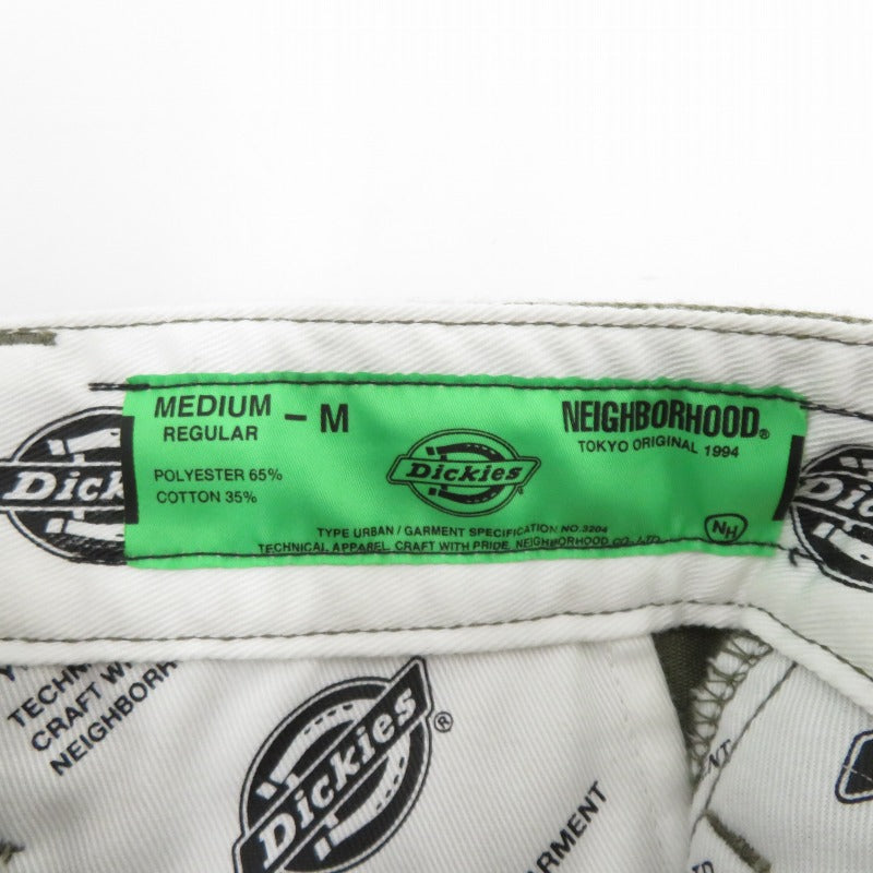NEIGHBORHOOD | ネイバーフッド NH X DICKIES . TUCK WIDE PANTS チノパンツ 242VFDKN-PTM02 カーキ サイズ：M【瀬戸大橋店】