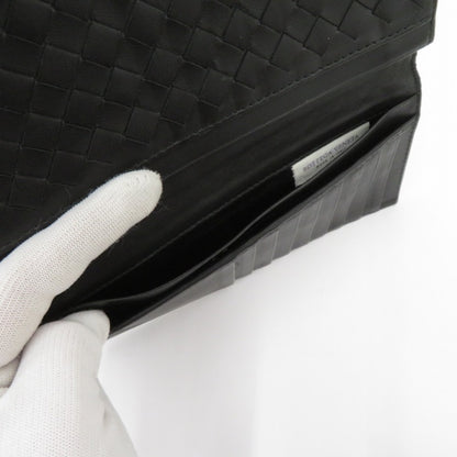 BOTTEGA VENETA | ボッテガヴェネタ イントレチャート クロコ 切り替え 札入れ ブラック【瀬戸大橋店】