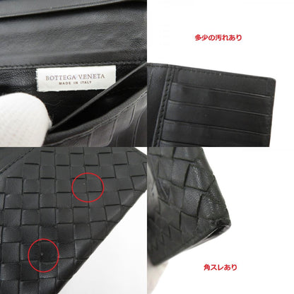 BOTTEGA VENETA | ボッテガヴェネタ イントレチャート クロコ 切り替え 札入れ ブラック【瀬戸大橋店】