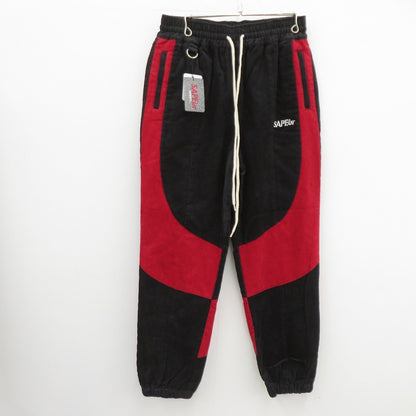 SAPEur | サプール CORDUROY TRACK PANTS その他ボトムス A0023-488 ブラック サイズ：L【瀬戸大橋店】