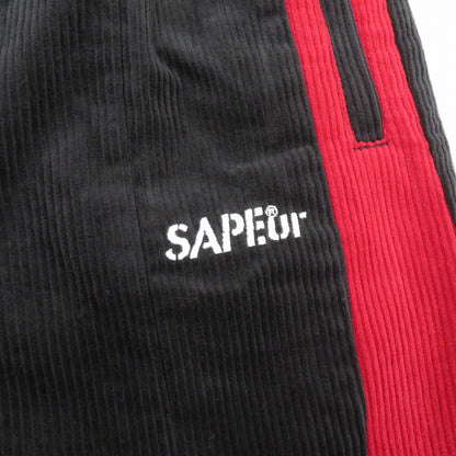 SAPEur | サプール CORDUROY TRACK PANTS その他ボトムス A0023-488 ブラック サイズ：L【瀬戸大橋店】