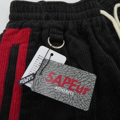SAPEur | サプール CORDUROY TRACK PANTS その他ボトムス A0023-488 ブラック サイズ：L【瀬戸大橋店】