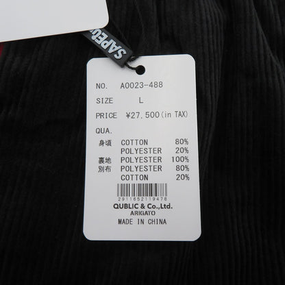 SAPEur | サプール CORDUROY TRACK PANTS その他ボトムス A0023-488 ブラック サイズ：L【瀬戸大橋店】