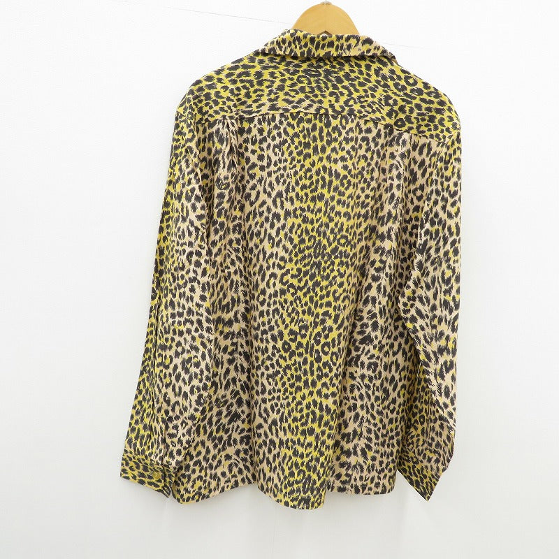 SAPEur | サプール LEOPARD RAYON SHIRT 長袖シャツ A0023-390 イエロー サイズ：M【瀬戸大橋店】