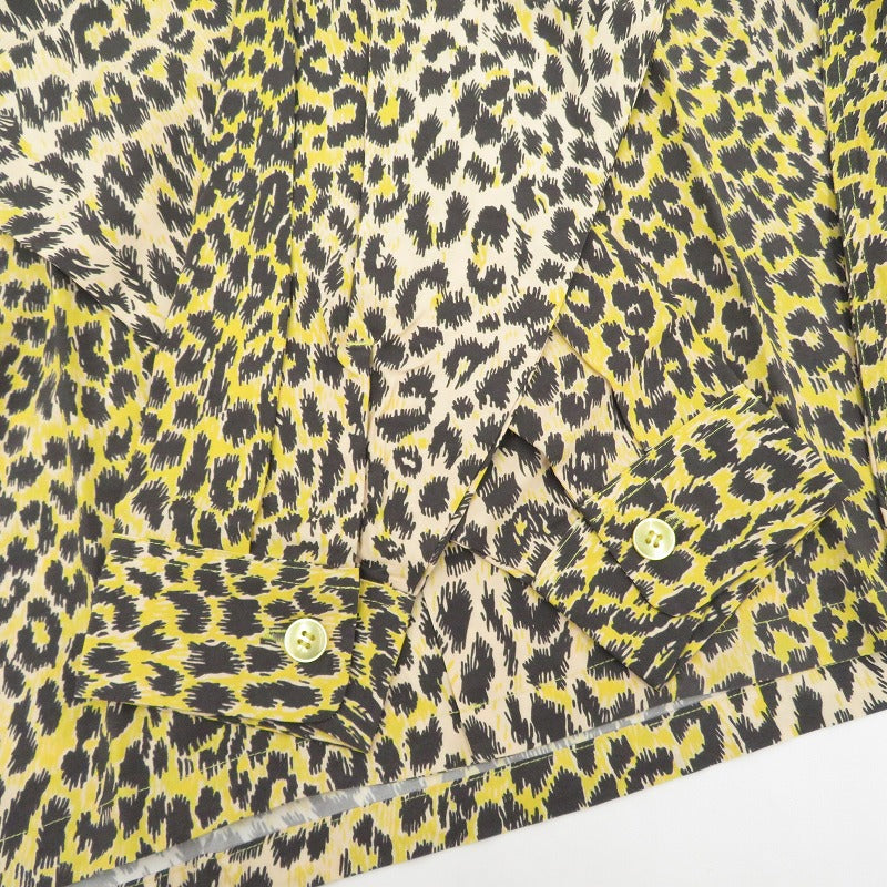 SAPEur | サプール LEOPARD RAYON SHIRT 長袖シャツ A0023-390 イエロー サイズ：M【瀬戸大橋店】
