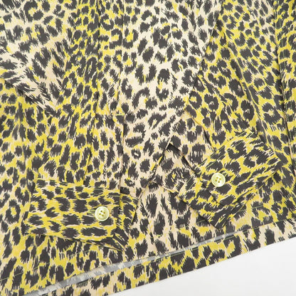 SAPEur | サプール LEOPARD RAYON SHIRT 長袖シャツ A0023-390 イエロー サイズ：M【瀬戸大橋店】