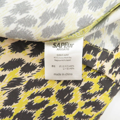 SAPEur | サプール LEOPARD RAYON SHIRT 長袖シャツ A0023-390 イエロー サイズ：M【瀬戸大橋店】