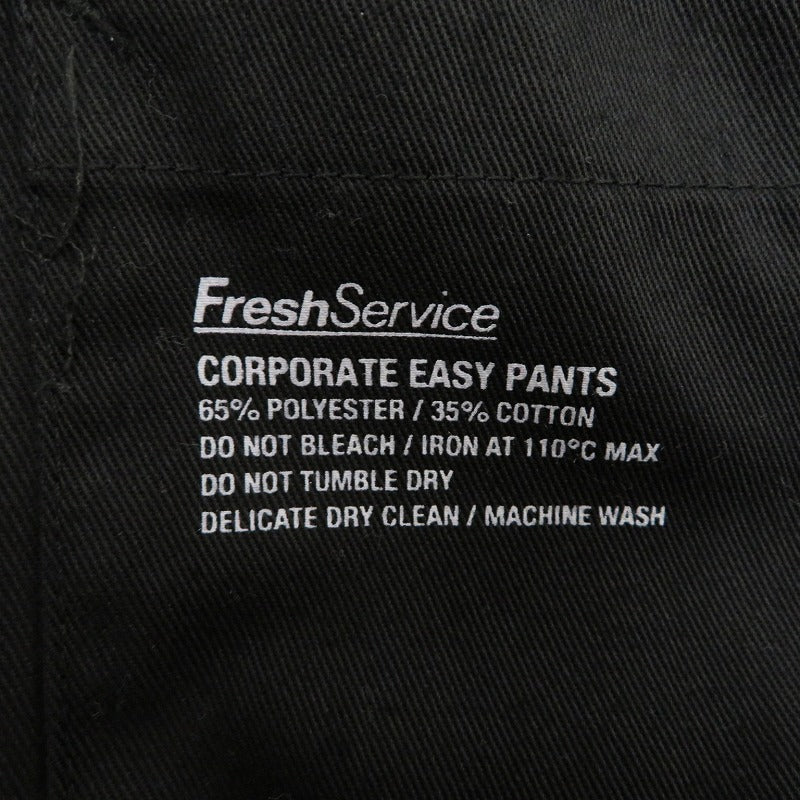 FreshService | フレッシュサービス CORPORATE EASY PANTS パンツ FSC241-40083B ブラック【瀬戸大橋店】