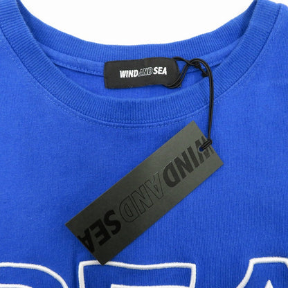 WIND AND SEA | ウィンダンシーウインダンシー EDGE LOGO L/S TEE 長袖Ｔシャツ WDS-O-SRET-24-Q1-CS-02 ブルー サイズ：L【瀬戸大橋店】