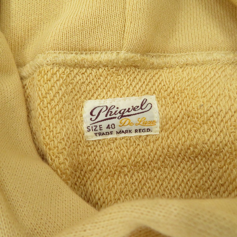 PHIGVEL | フィグベル ATHLETIC HOODED SWEAT パーカー PMAL-CL02 イエロー サイズ：40【瀬戸大橋店】