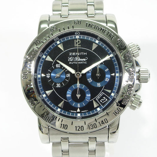 ZENITH | ゼニス RAINBOW EL PRIMERO レインボー エル・プリメロ 腕時計 01/02.0461.400 クロノグラフ 自動巻き ブラック×ブルー系×シルバー【三重本店】