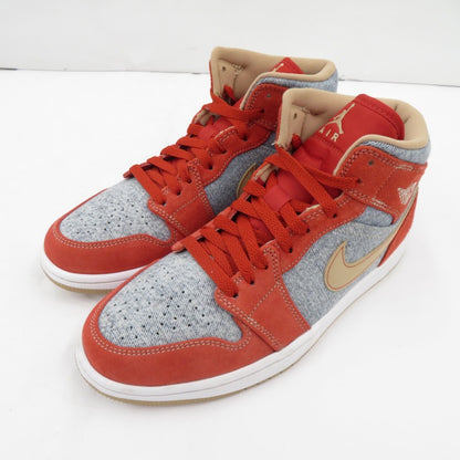 NIKE | ナイキ Air Jordan 1 Mid 'Denim' スニーカー DM4352-600 エアジョーダン レッド 26cm サイズ：26【瀬戸大橋店】