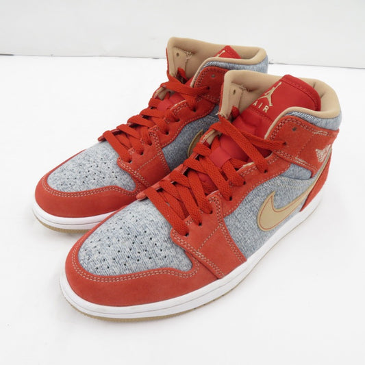 NIKE | ナイキ Air Jordan 1 Mid 'Denim' スニーカー DM4352-600 エアジョーダン レッド 26cm サイズ：26【瀬戸大橋店】