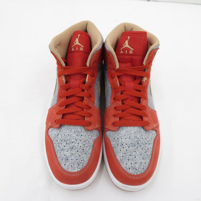 NIKE | ナイキ Air Jordan 1 Mid 'Denim' スニーカー DM4352-600 エアジョーダン レッド 26cm サイズ：26【瀬戸大橋店】
