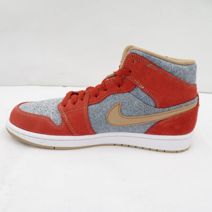NIKE | ナイキ Air Jordan 1 Mid 'Denim' スニーカー DM4352-600 エアジョーダン レッド 26cm サイズ：26【瀬戸大橋店】