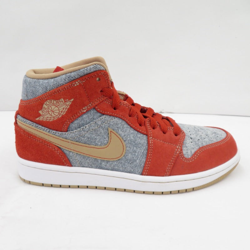 NIKE | ナイキ Air Jordan 1 Mid 'Denim' スニーカー DM4352-600 エアジョーダン レッド 26cm サイズ：26【瀬戸大橋店】
