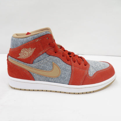 NIKE | ナイキ Air Jordan 1 Mid 'Denim' スニーカー DM4352-600 エアジョーダン レッド 26cm サイズ：26【瀬戸大橋店】