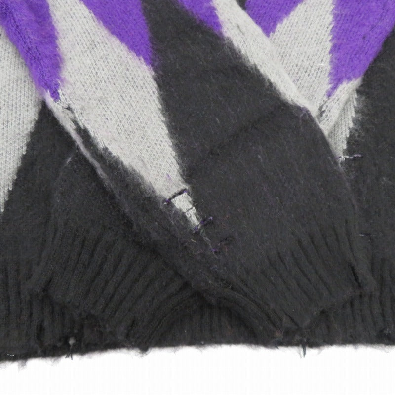 CAPTAINS HELM | キャプテンズヘルム WORN OUT CREW SWEATER ニット CH23-AW-K01 パープル サイズ：M【瀬戸大橋店】