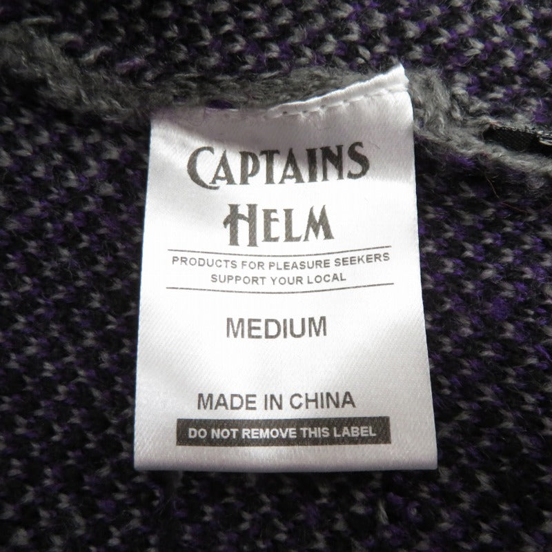 CAPTAINS HELM | キャプテンズヘルム WORN OUT CREW SWEATER ニット CH23-AW-K01 パープル サイズ：M【瀬戸大橋店】