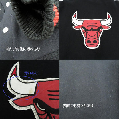 NBAシカゴブルズ スタジャン MT00451 ブラック サイズ：L【瀬戸大橋店】