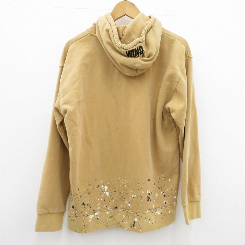 WIND AND SEA | ウィンダンシーウインダンシー PAINT HOODIE パーカー WDS-O-PNT-24-Q2-CS-01 ベージュ サイズ：L【瀬戸大橋店】