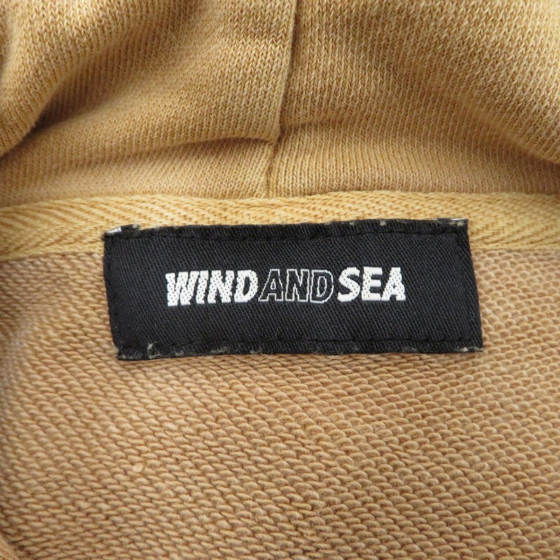 WIND AND SEA | ウィンダンシーウインダンシー PAINT HOODIE パーカー WDS-O-PNT-24-Q2-CS-01 ベージュ サイズ：L【瀬戸大橋店】