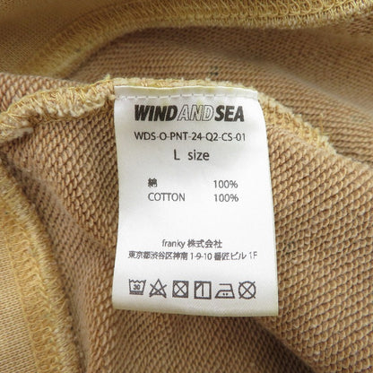 WIND AND SEA | ウィンダンシーウインダンシー PAINT HOODIE パーカー WDS-O-PNT-24-Q2-CS-01 ベージュ サイズ：L【瀬戸大橋店】