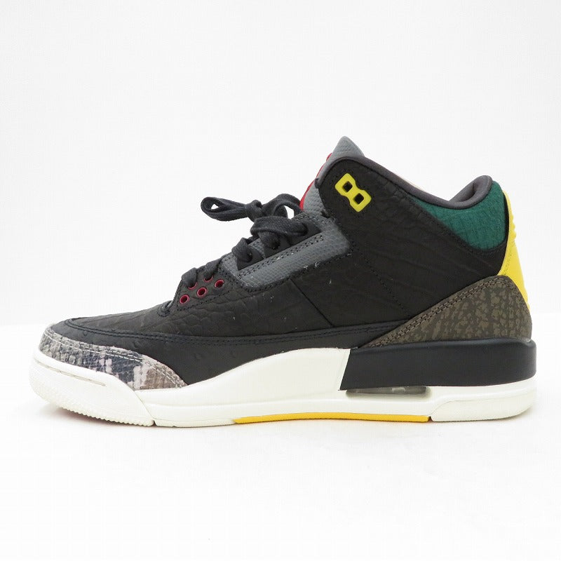 NIKE | ナイキ AJ3 Retro SE 'Animal Instinct 2.0/Safari' スニーカー CV3583-003 エアジョーダン ブラック 26.5cm【瀬戸大橋店】