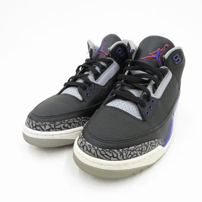 NIKE | ナイキ AJ3 Retro 'Black/Court Purple' スニーカー CT8532-050 エアジョーダン ブラック 28cm【瀬戸大橋店】