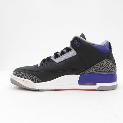 NIKE | ナイキ AJ3 Retro 'Black/Court Purple' スニーカー CT8532-050 エアジョーダン ブラック 28cm【瀬戸大橋店】