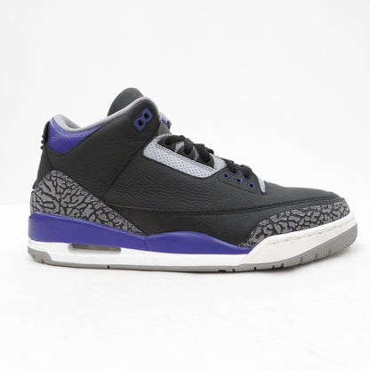 NIKE | ナイキ AJ3 Retro 'Black/Court Purple' スニーカー CT8532-050 エアジョーダン ブラック 28cm【瀬戸大橋店】