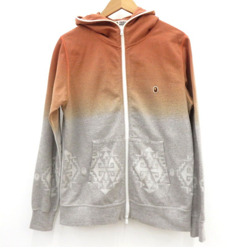 A BATHING APE | アベイシングエイプ A BATHING APE Bape Gradient Full Zip Hoodie パーカー オレンジ サイズ：XL【瀬戸大橋店】