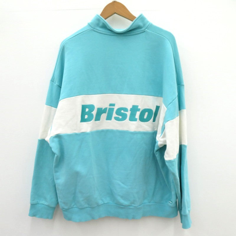 FCRB | エフシーアールビー HALF ZIP STAND COLLAR SWEAT スウェット FCRB-240080 ライトブルー サイズ：XL【瀬戸大橋店】