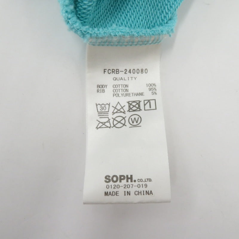 FCRB | エフシーアールビー HALF ZIP STAND COLLAR SWEAT スウェット FCRB-240080 ライトブルー サイズ：XL【瀬戸大橋店】