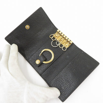 GUCCI | グッチ シェリーライン キーケース 435297・496085 ブラック【瀬戸大橋店】