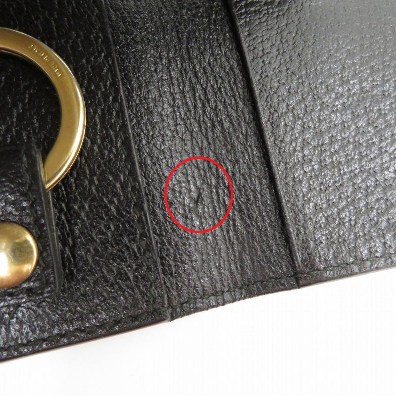 GUCCI | グッチ シェリーライン キーケース 435297・496085 ブラック【瀬戸大橋店】
