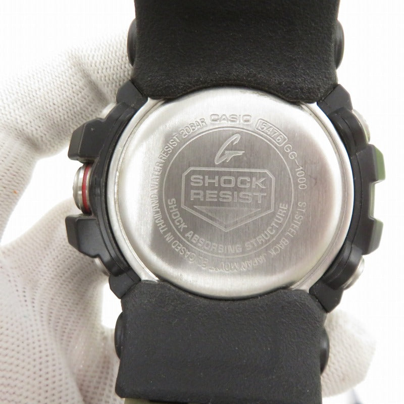 G-SHOCK | ジーショック MASTER OF G - LAND/MUDMASTER 腕時計 GG-1000-1A5 カーキ 文字盤ブラック【瀬戸大橋店】