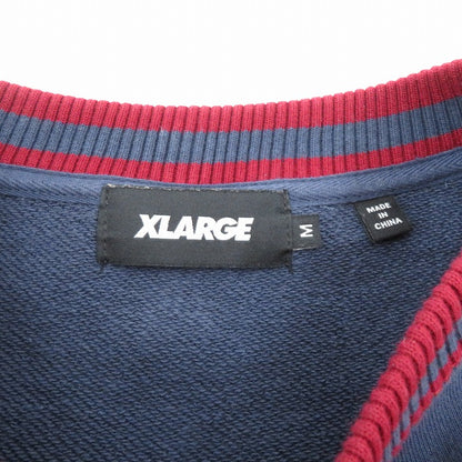 X-LARGE | エクストララージ RETRO CREW NECK SWEAT スウェット 101213012008 ネイビー サイズ：M【瀬戸大橋店】