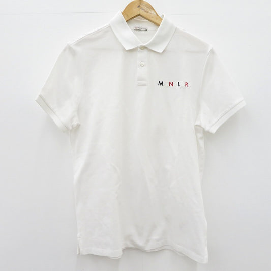 MONCLER | モンクレール SS POLO ポロシャツ H10918A00024 ホワイト サイズ：M【瀬戸大橋店】