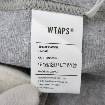 W)TAPS | ダブルタップス 40PCT UPARMOURED / LS / COTTON 長袖Ｔシャツ 242ATDT-LTM03S グレー サイズ：2【瀬戸大橋店】