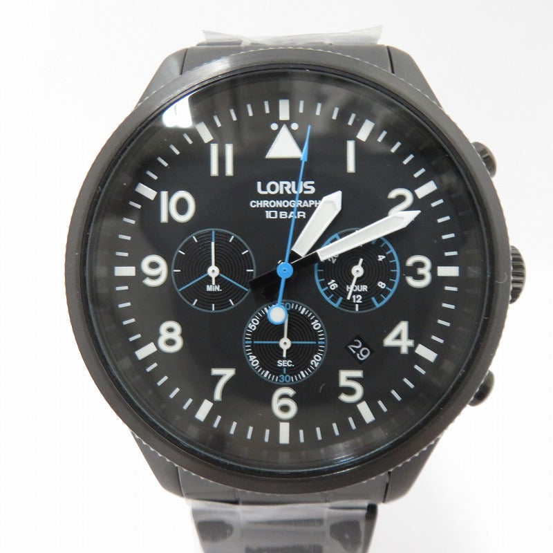 LORUS ローラス クロノグラフ 腕時計 RT361JX-9 ブラック 文字盤ブラック【瀬戸大橋店】