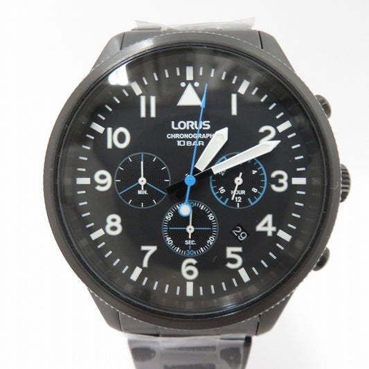 LORUS ローラス クロノグラフ 腕時計 RT361JX-9 ブラック 文字盤ブラック【瀬戸大橋店】