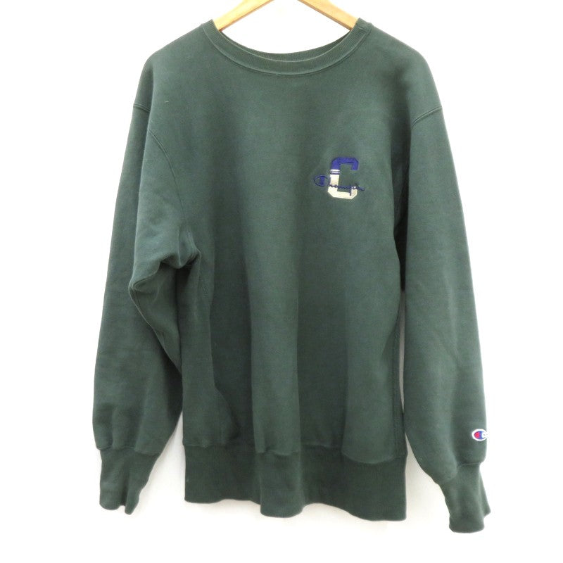 Champion | チャンピオン REVERSE WEAVE スウェット グリーン サイズ：XL【瀬戸大橋店】