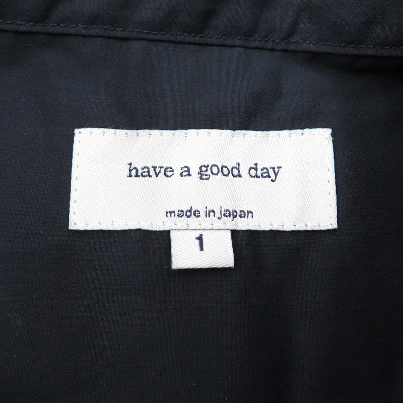 PULLOVER SHIRT(NAVY) 長袖シャツ ネイビー サイズ：1【瀬戸大橋店】