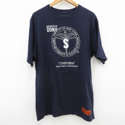 HERON PRESTON | ヘロンプレストン 半袖Ｔシャツ HMAA001S18632057 ネイビー サイズ：M【瀬戸大橋店】