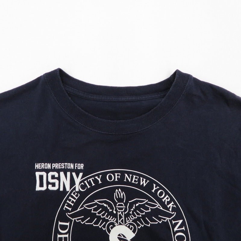 HERON PRESTON | ヘロンプレストン 半袖Ｔシャツ HMAA001S18632057 ネイビー サイズ：M【瀬戸大橋店】