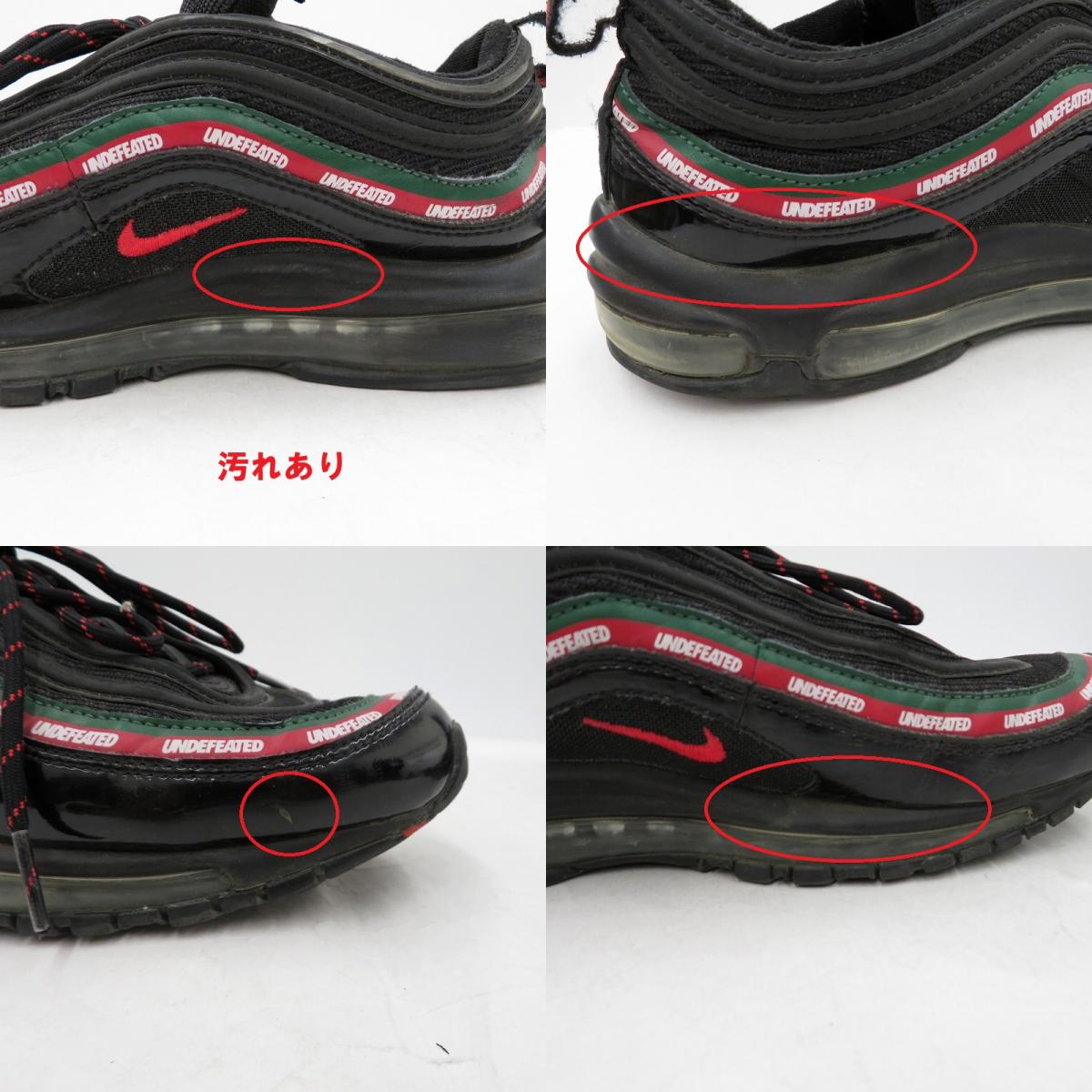 NIKE | ナイキ ×Undefeated Air Max 97 OG 'black' スニーカー AJ1986-001 エアマックス ブラック 27cm【瀬戸大橋店】